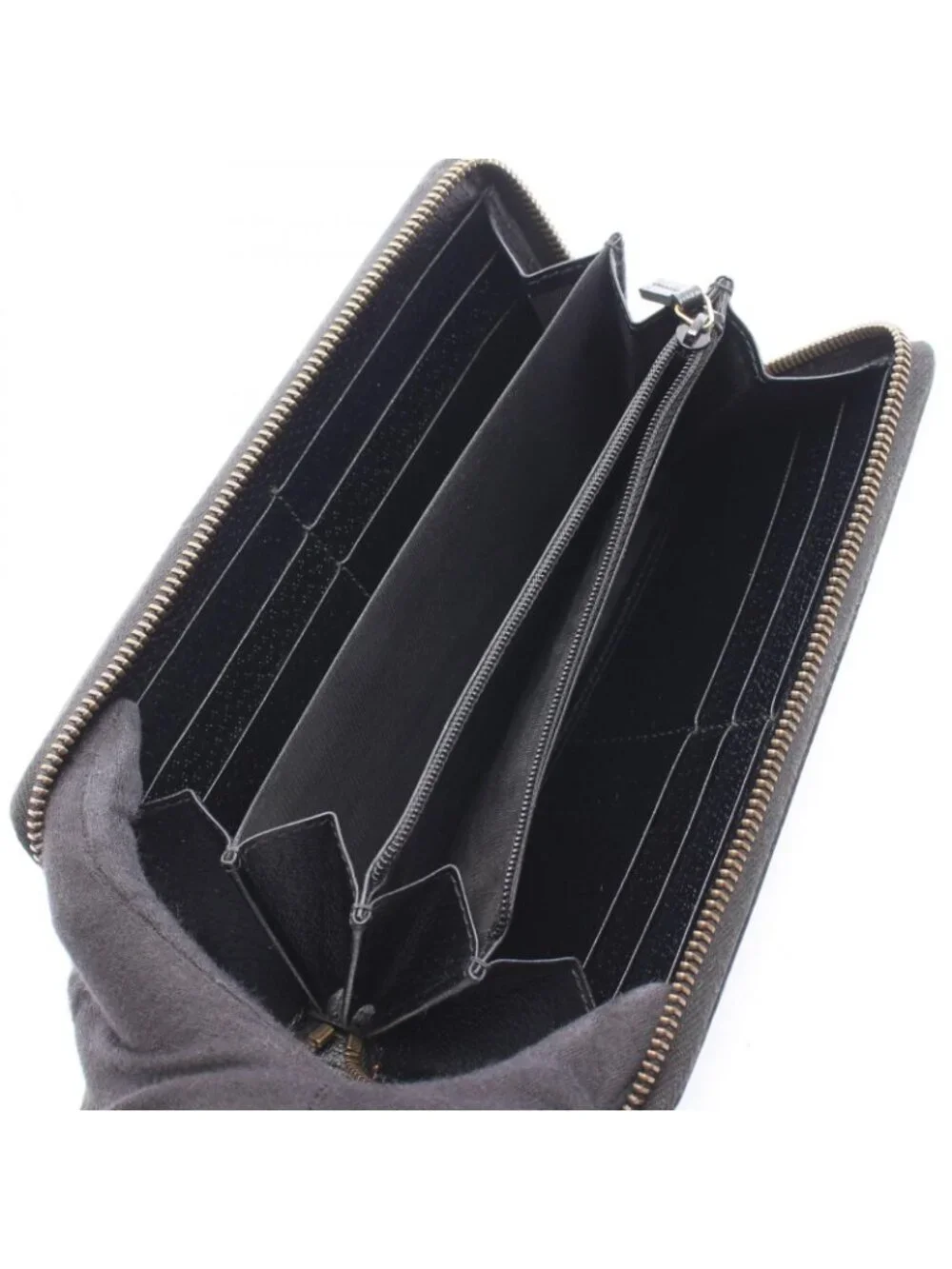 Gucci Round Wallet GG Marmont Black Leather